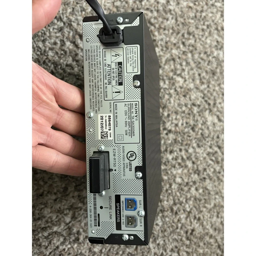Sony S-Air TA-SA300WR Surround Amplifier w/ Wireless Transceiver Card